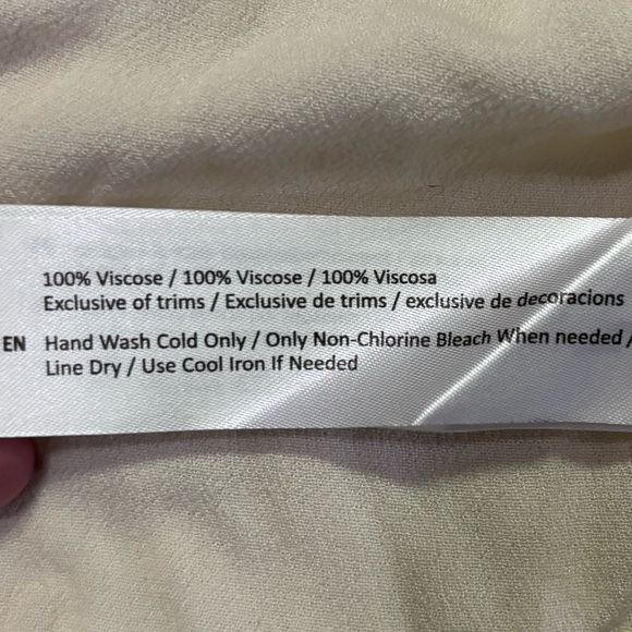 Band of The Free Denise Cream Ruffle Collar Top Button Up Smocked Cuffed Sleeves - Picture 10 of 11